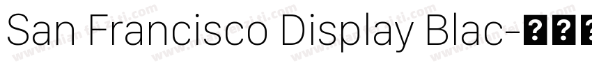 San Francisco Display Blac字体转换